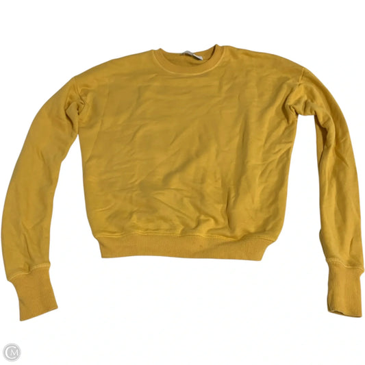 Sweatshirt Crewneck By Clothes Mentor In Yellow, Size: S