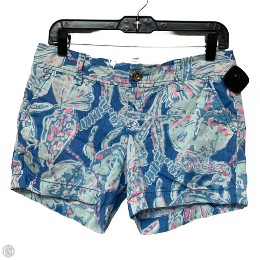 Shorts Designer By Lilly Pulitzer In Blue & Pink, Size: 4