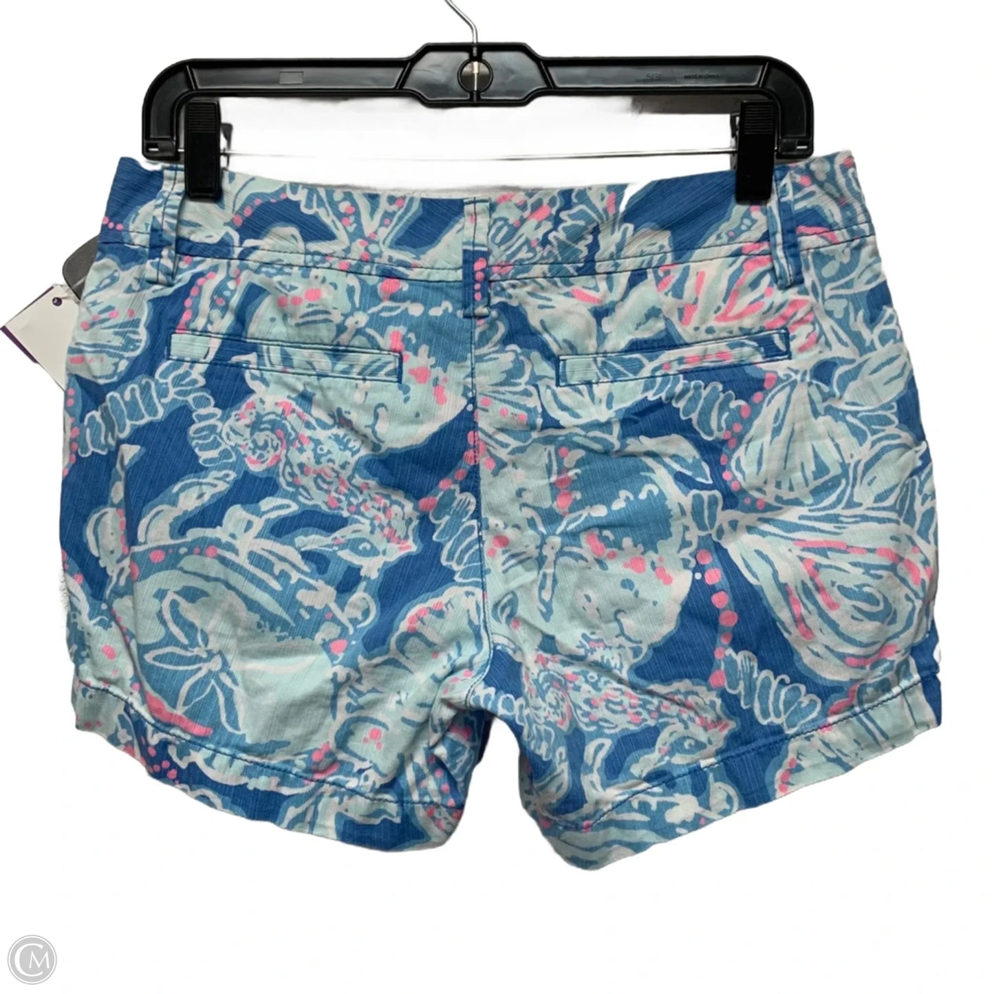 Shorts Designer By Lilly Pulitzer In Blue & Pink, Size: 4