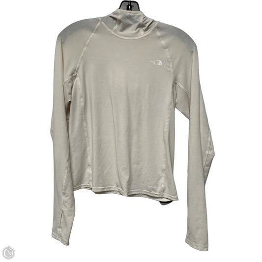 Athletic Top Long Sleeve Hoodie By The North Face In Cream, Size: Xs