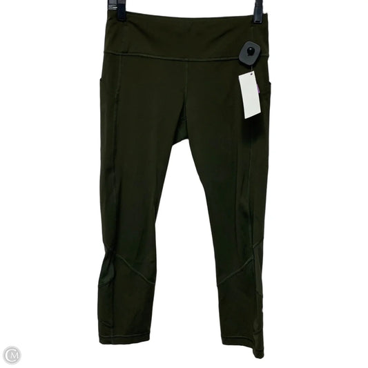 Athletic Capris By Lululemon In Green, Size: S