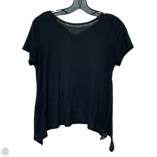 Athletic Top Short Sleeve By Lululemon In Black, Size: S