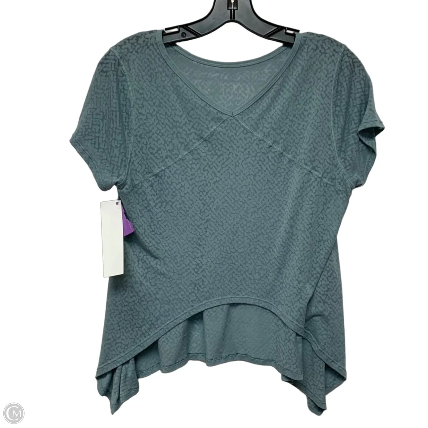 Athletic Top Short Sleeve By Lululemon In Blue, Size: S