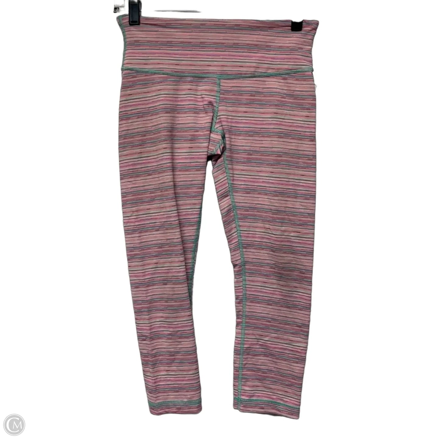 Athletic Leggings Capris By Lululemon In Striped Pattern, Size: S