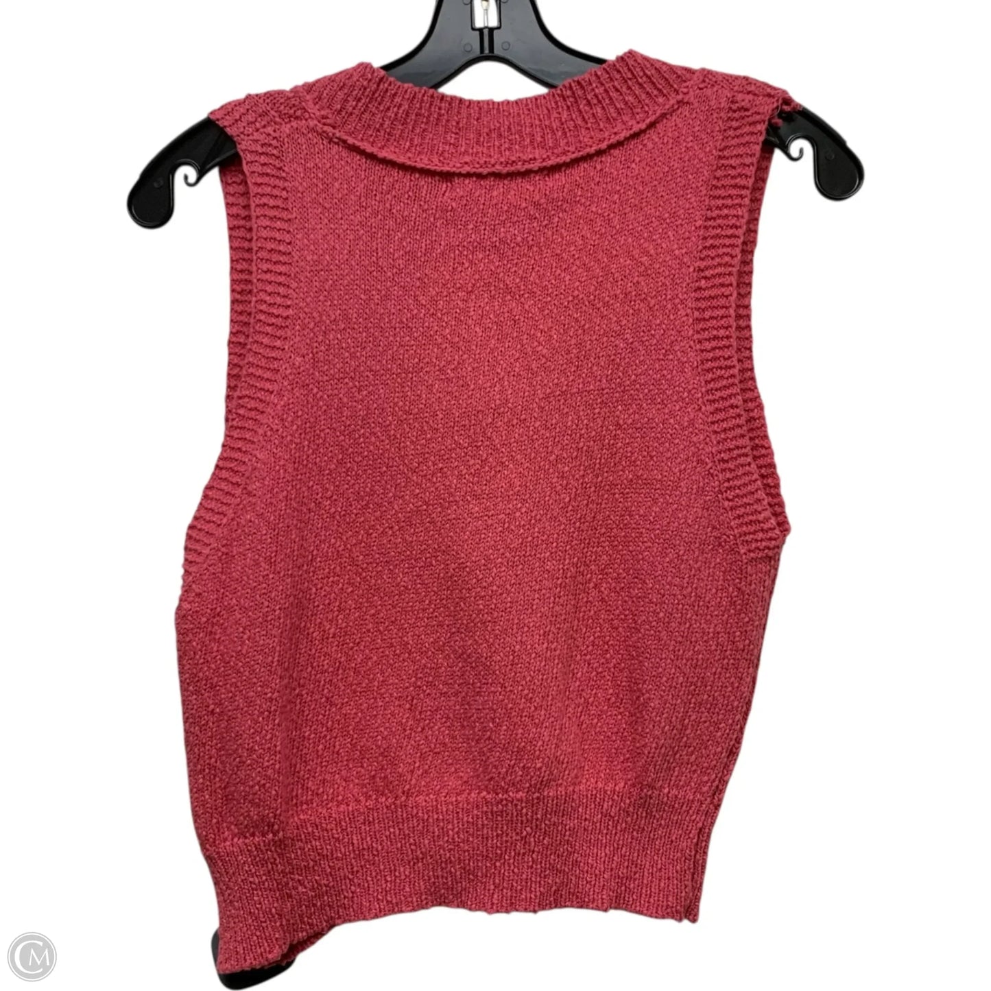 Vest Sweater By Forever 21 In Pink, Size: L