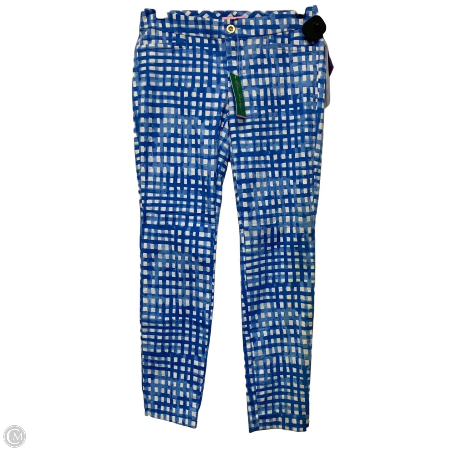 Pants Designer By Lilly Pulitzer In Blue & White, Size: 2