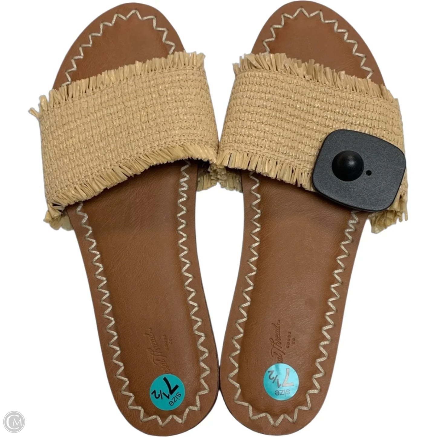 Sandals Flats By Universal Thread In Brown, Size: 7.5