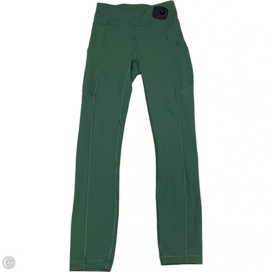 Athletic Leggings By Lululemon In Green, Size: Xs