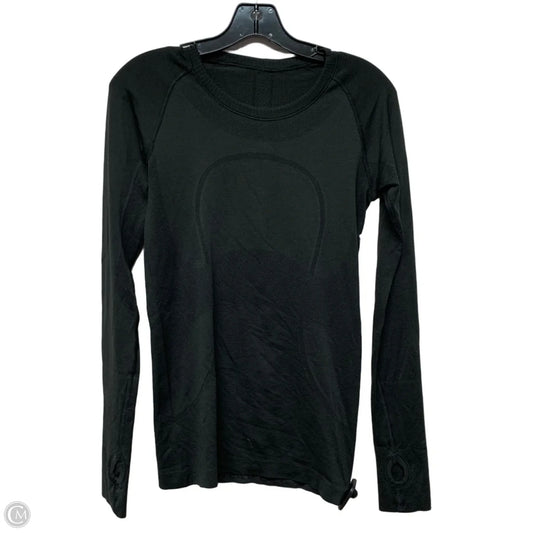 Athletic Top Long Sleeve Crewneck By Lululemon In Black, Size: S