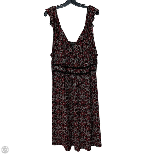 Dress Casual Short By Lane Bryant In Black & Red, Size: 3x