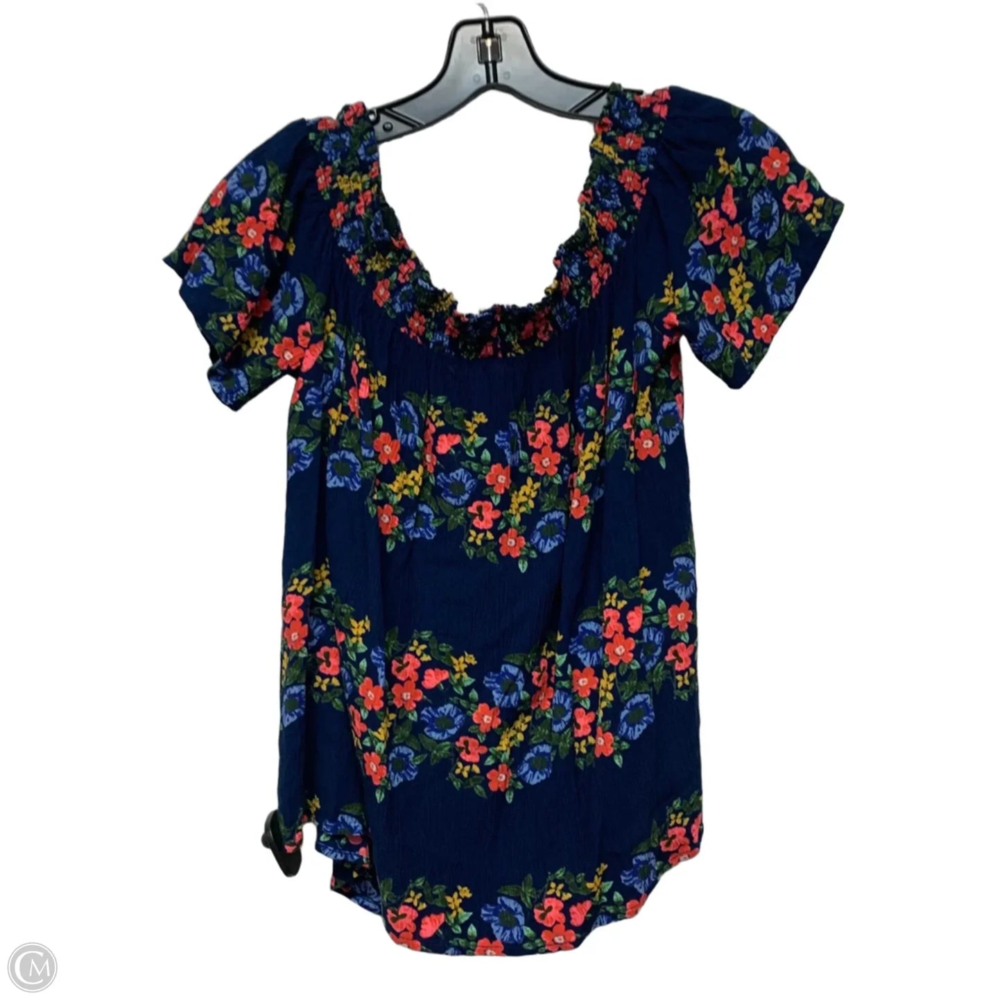 Top Short Sleeve By Old Navy In Floral Print, Size: L