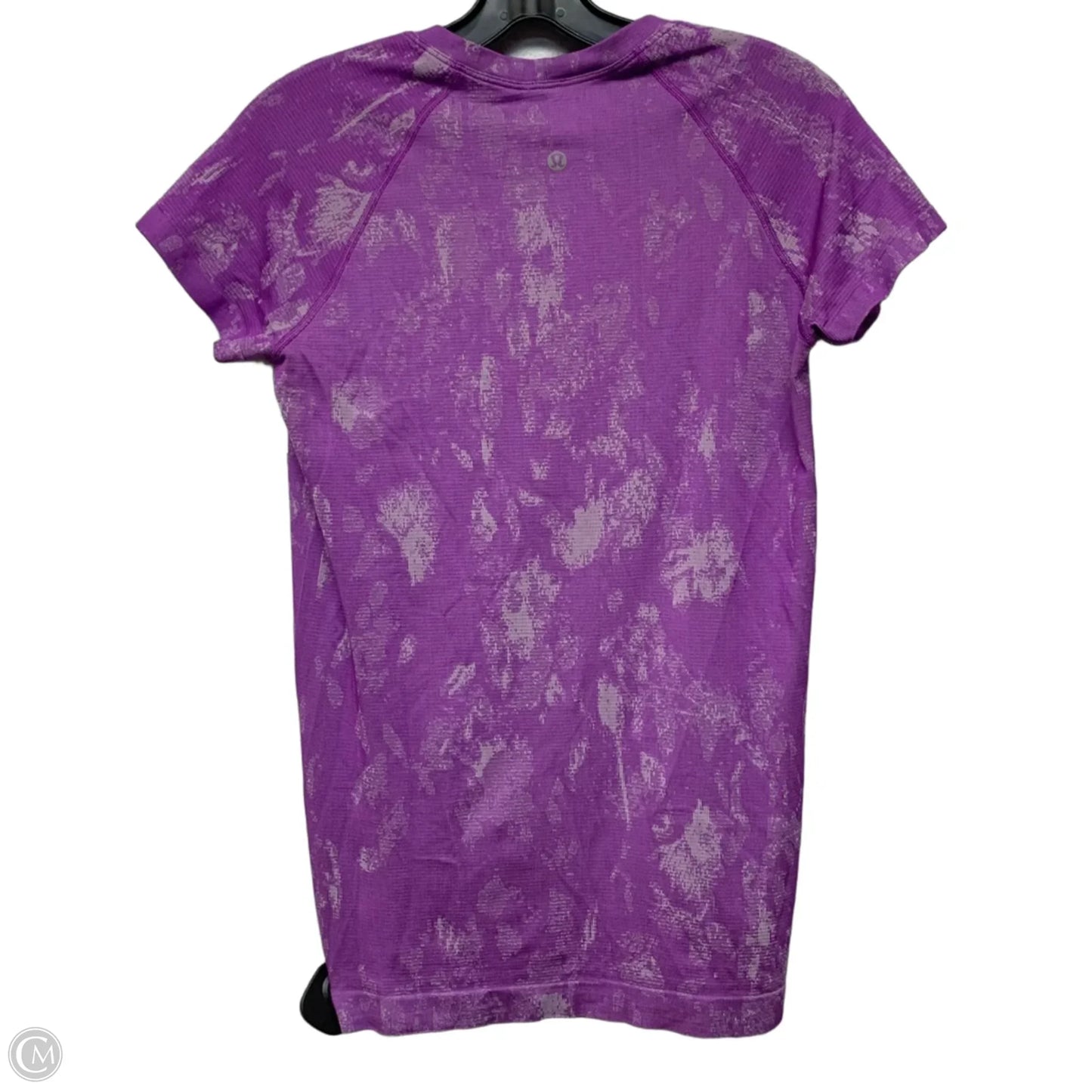 Athletic Top Short Sleeve By Lululemon In Purple, Size: M