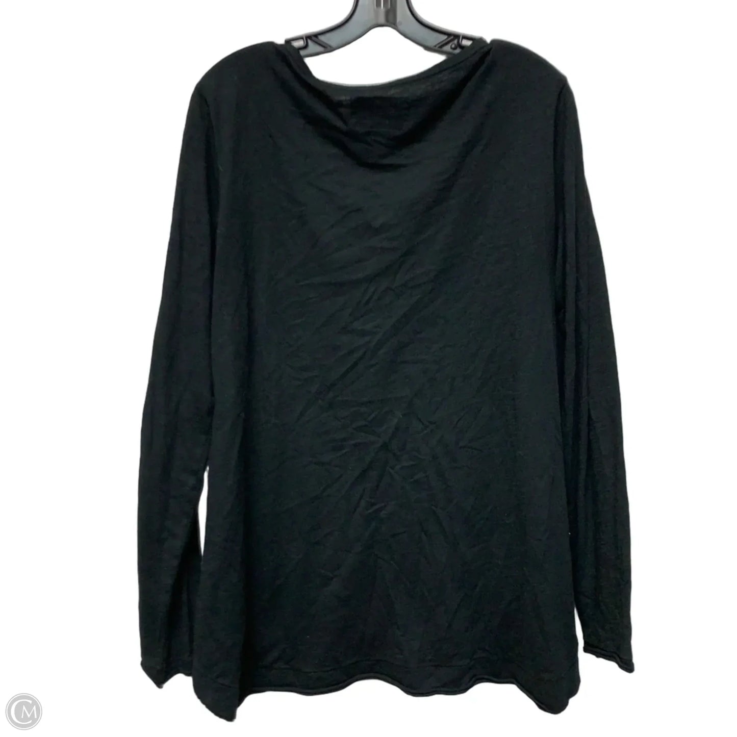 Top Long Sleeve Basic By Postmark In Black, Size: L