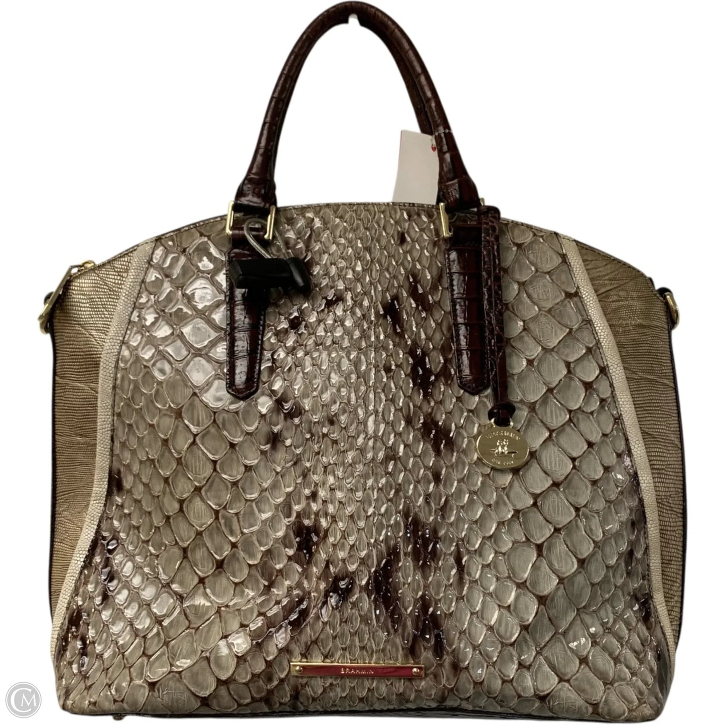 Handbag Designer By Brahmin, Size: Large