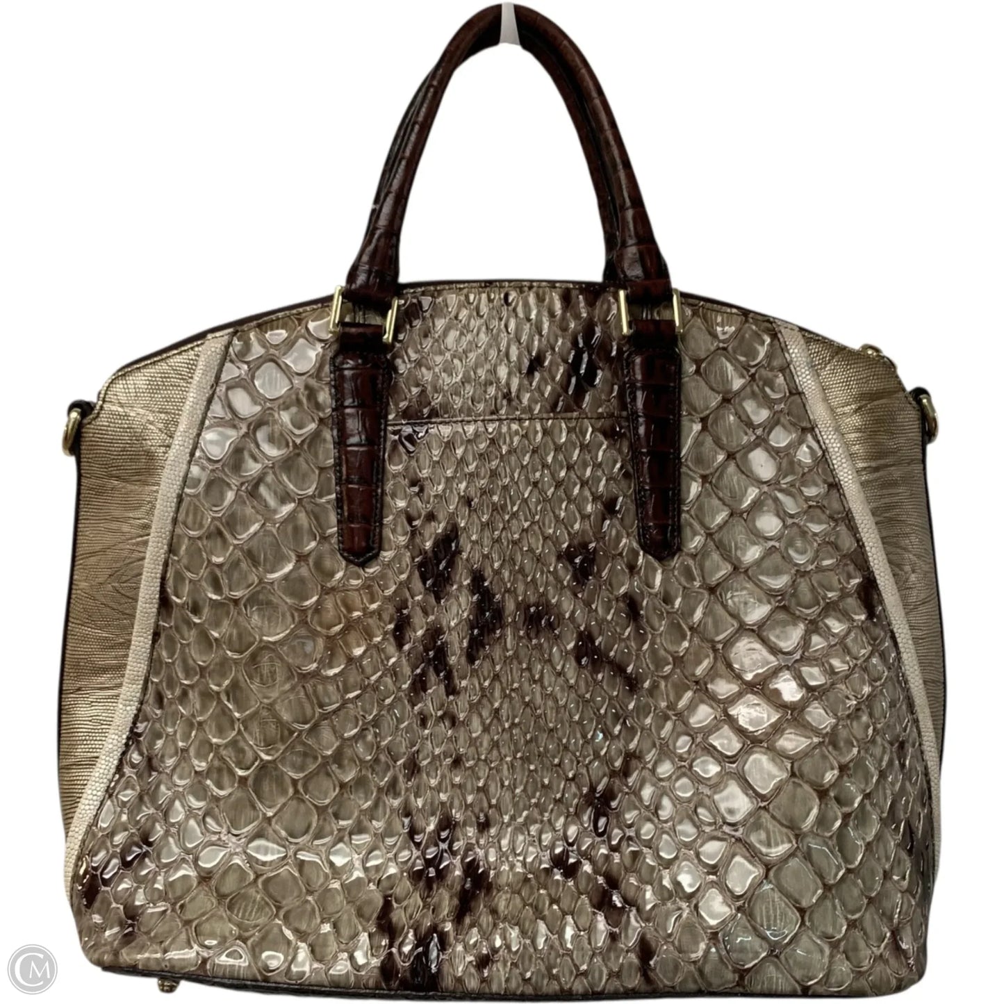 Handbag Designer By Brahmin, Size: Large