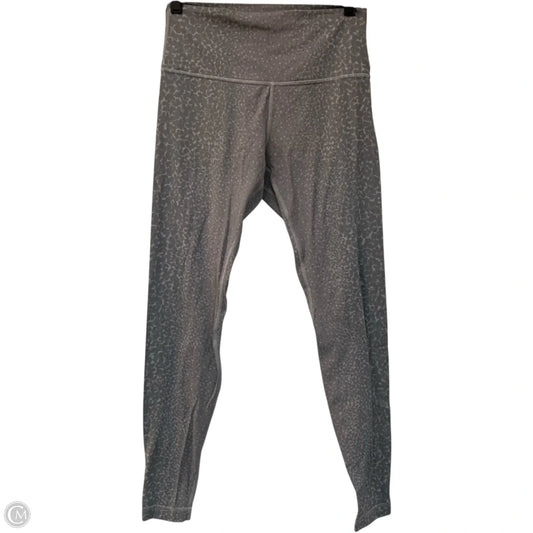 Athletic Leggings By Lululemon In Grey, Size: M