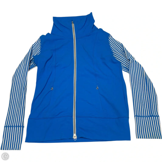 Athletic Jacket By Lululemon In Blue, Size: L