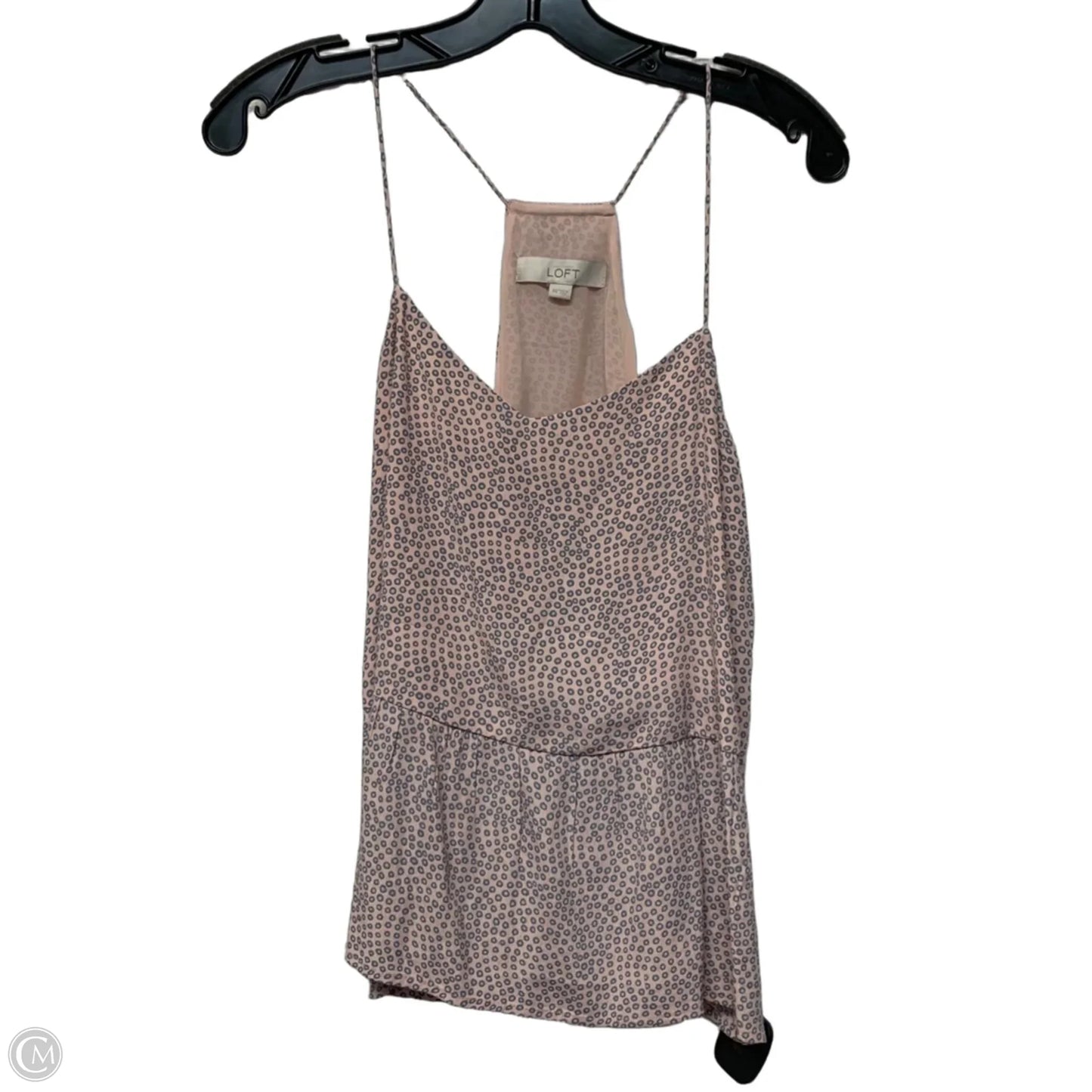 Blouse Sleeveless By Loft In Grey & Pink, Size: Xs