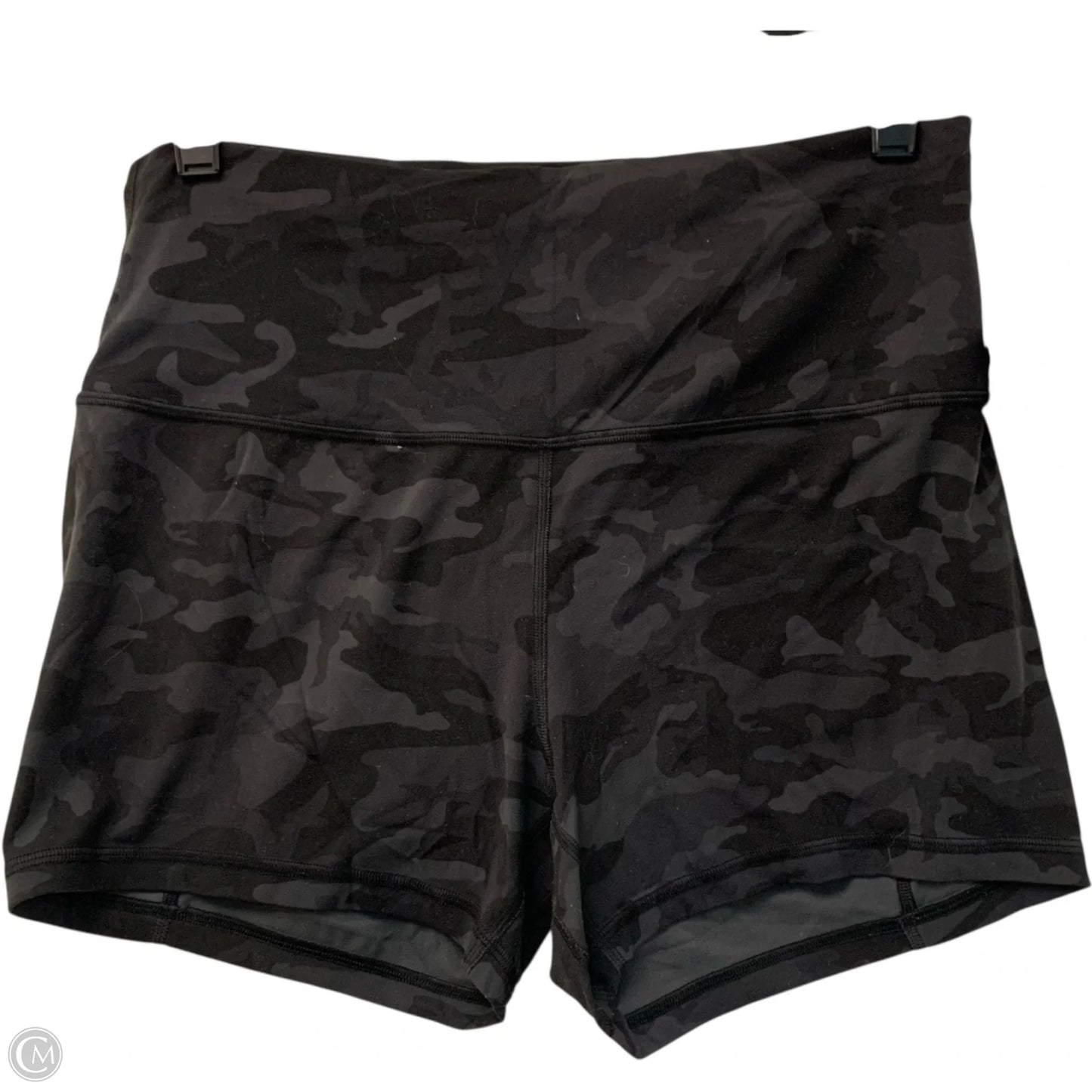 Athletic Shorts By Lululemon In Black & Grey, Size: L