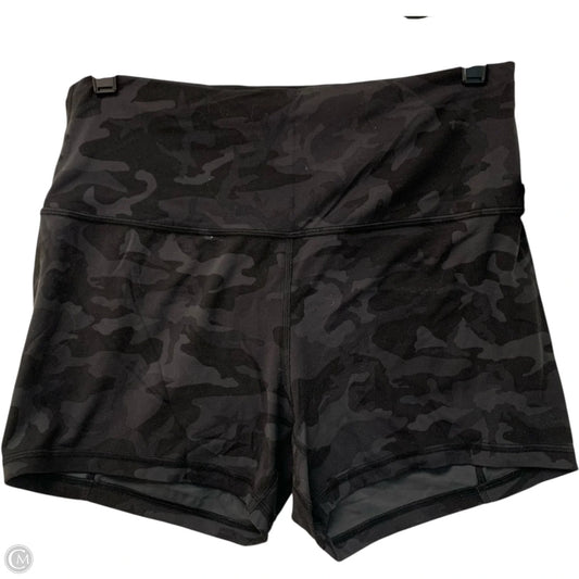 Athletic Shorts By Lululemon In Black & Grey, Size: L
