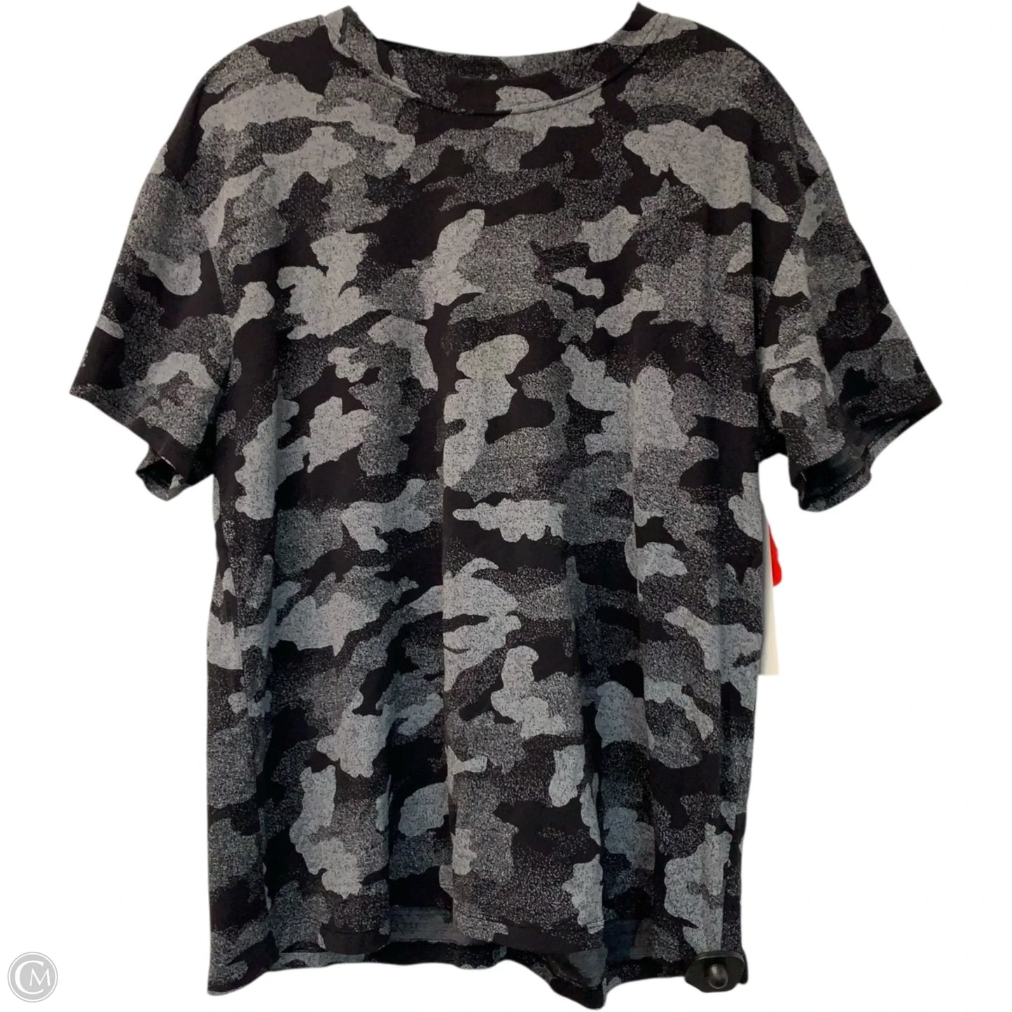 Athletic Top Short Sleeve By Lululemon In Black, Size: L