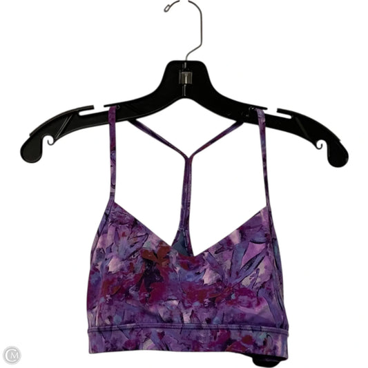 Athletic Bra By Lululemon In Purple, Size: M