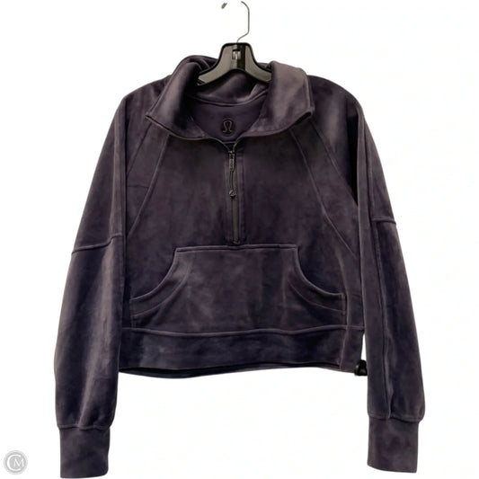 Athletic Sweatshirt Collar By Lululemon In Purple, Size: Xs