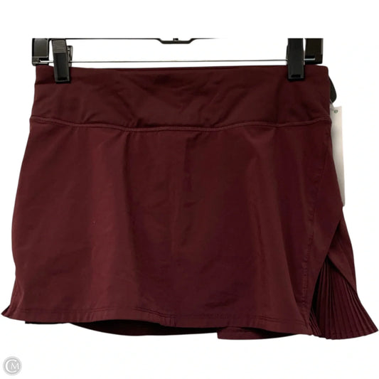 Athletic Skirt By Lululemon In Maroon, Size: S