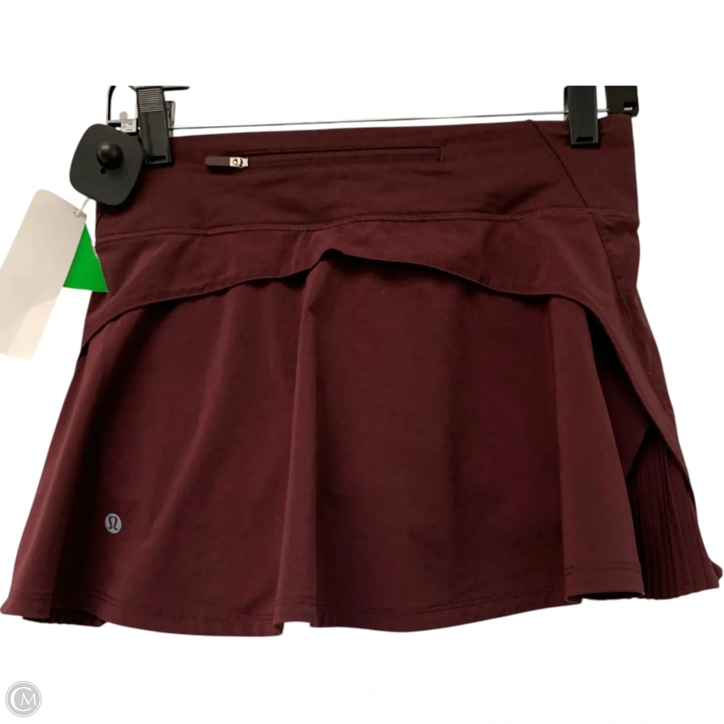 Athletic Skirt By Lululemon In Maroon, Size: S