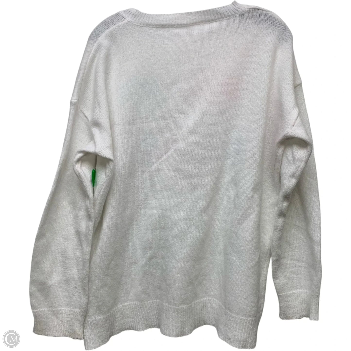 Sweater By Clothes Mentor In White, Size: Xl