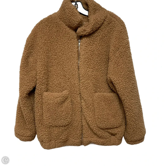 Jacket Faux Fur & Sherpa In Tan, Size: S