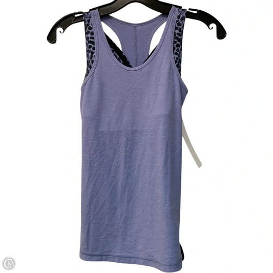 Athletic Tank Top By Lululemon In Blue, Size: Xs