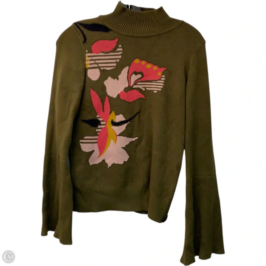 Sweater By Knitted And Knotted In Green, Size: Xs