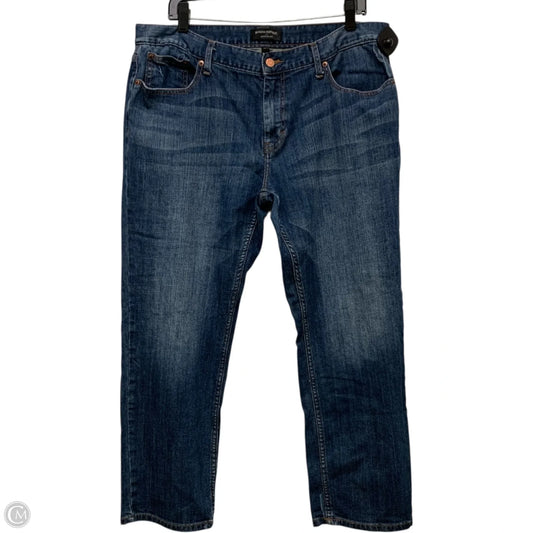 Jeans Boyfriend By Banana Republic In Blue Denim, Size: 14p