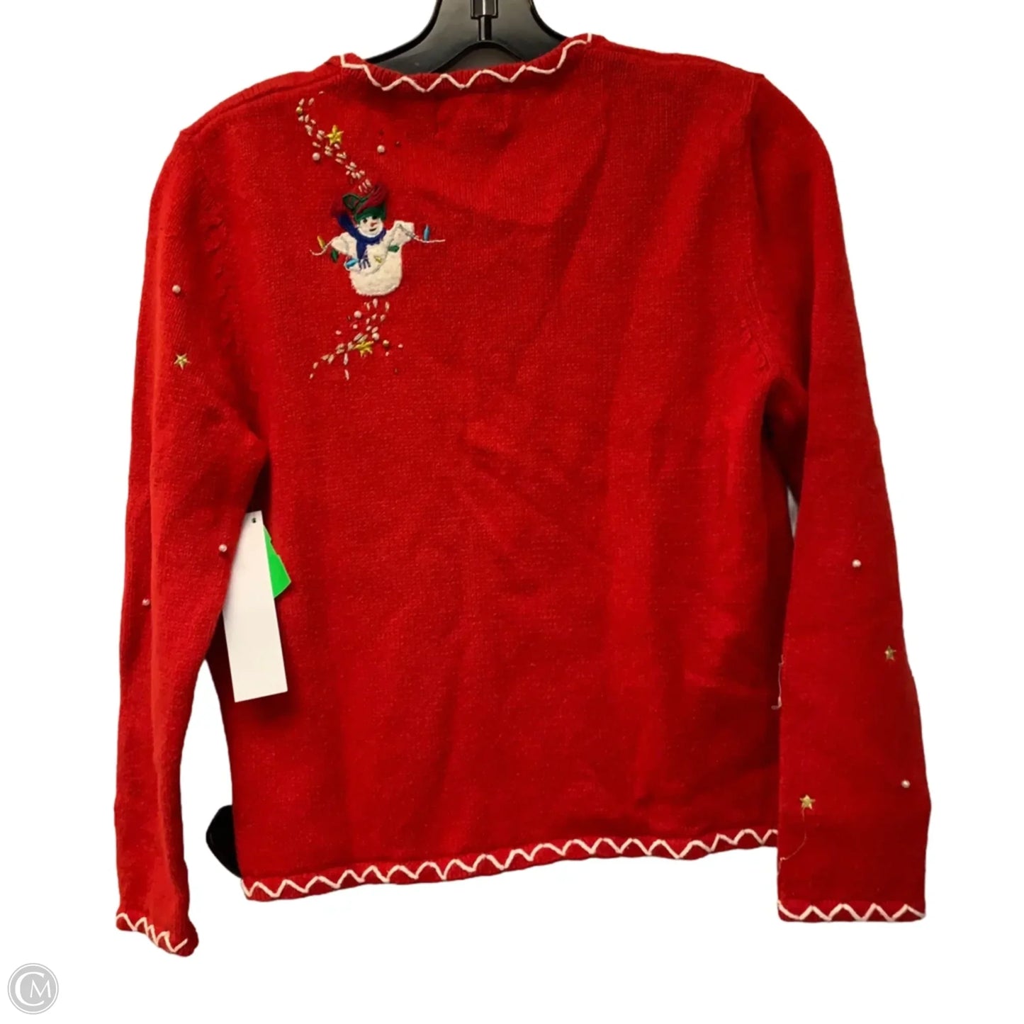 Sweater Cardigan By Studio Joy In Red, Size: Sp