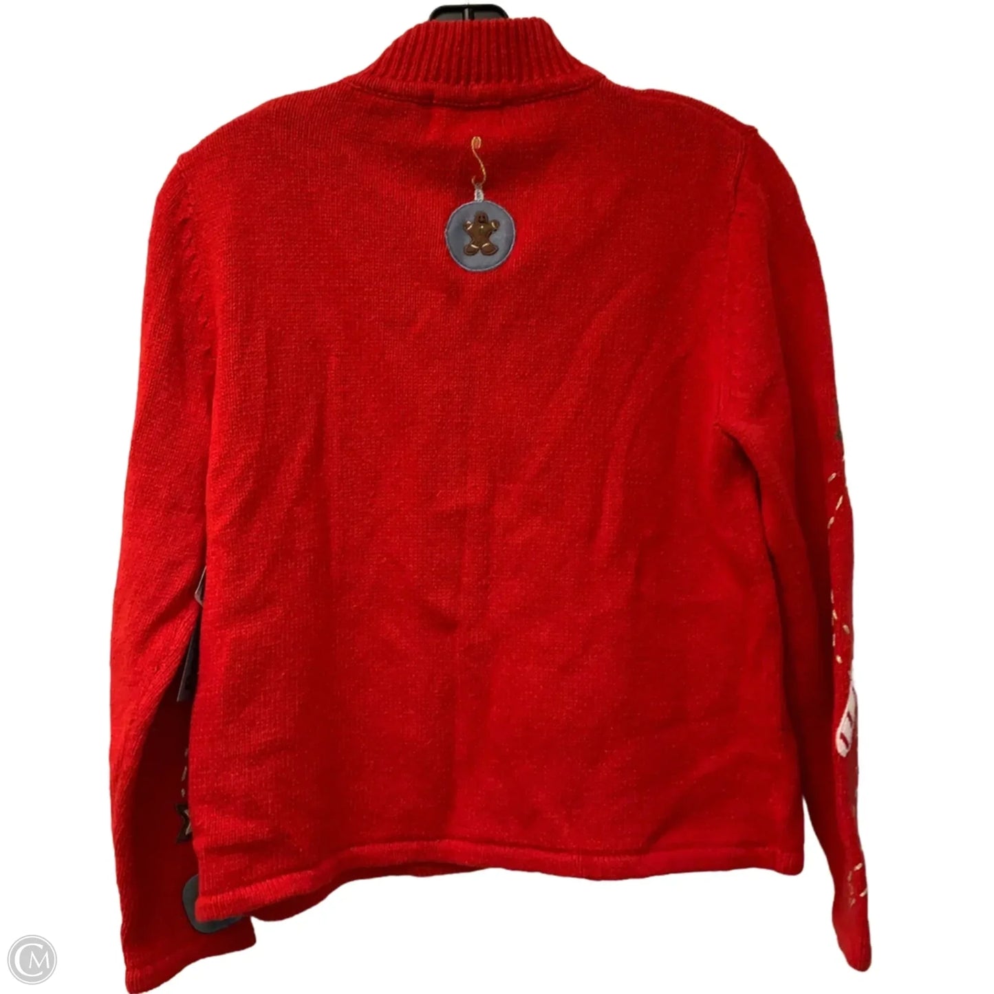 Sweater Cardigan By Studio Joy In Red, Size: Sp