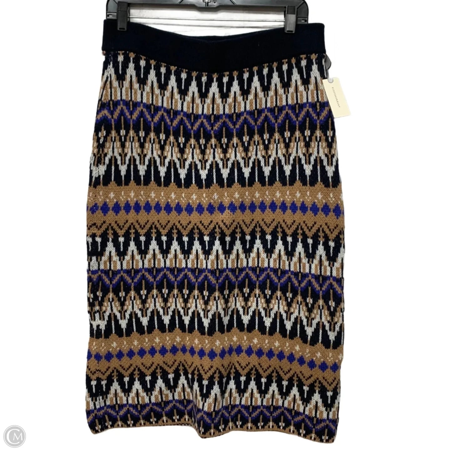Skirt Maxi By Anthropologie In Blue & Brown, Size: Xl