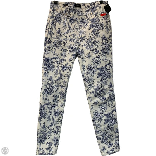 Jeans Skinny By Talbots In Blue & White, Size: 6