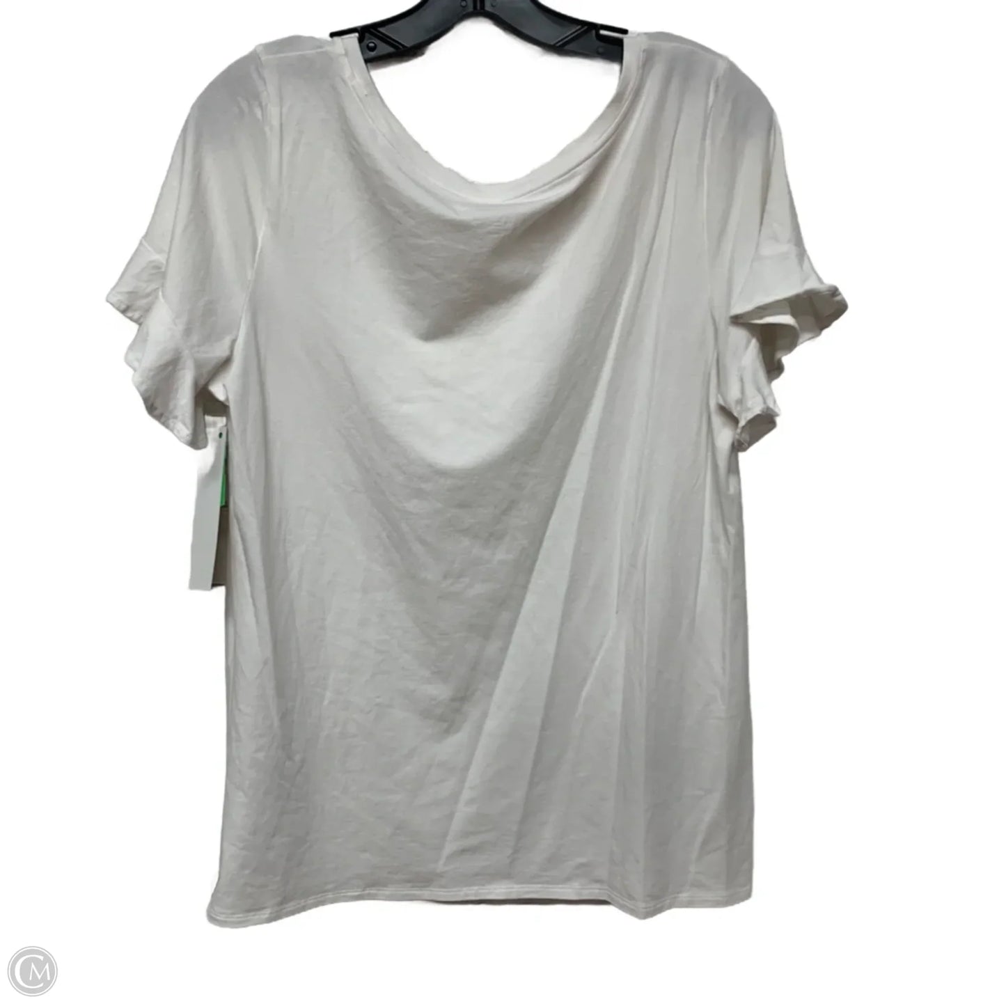 Top Short Sleeve Designer By Lilly Pulitzer In White, Size: L