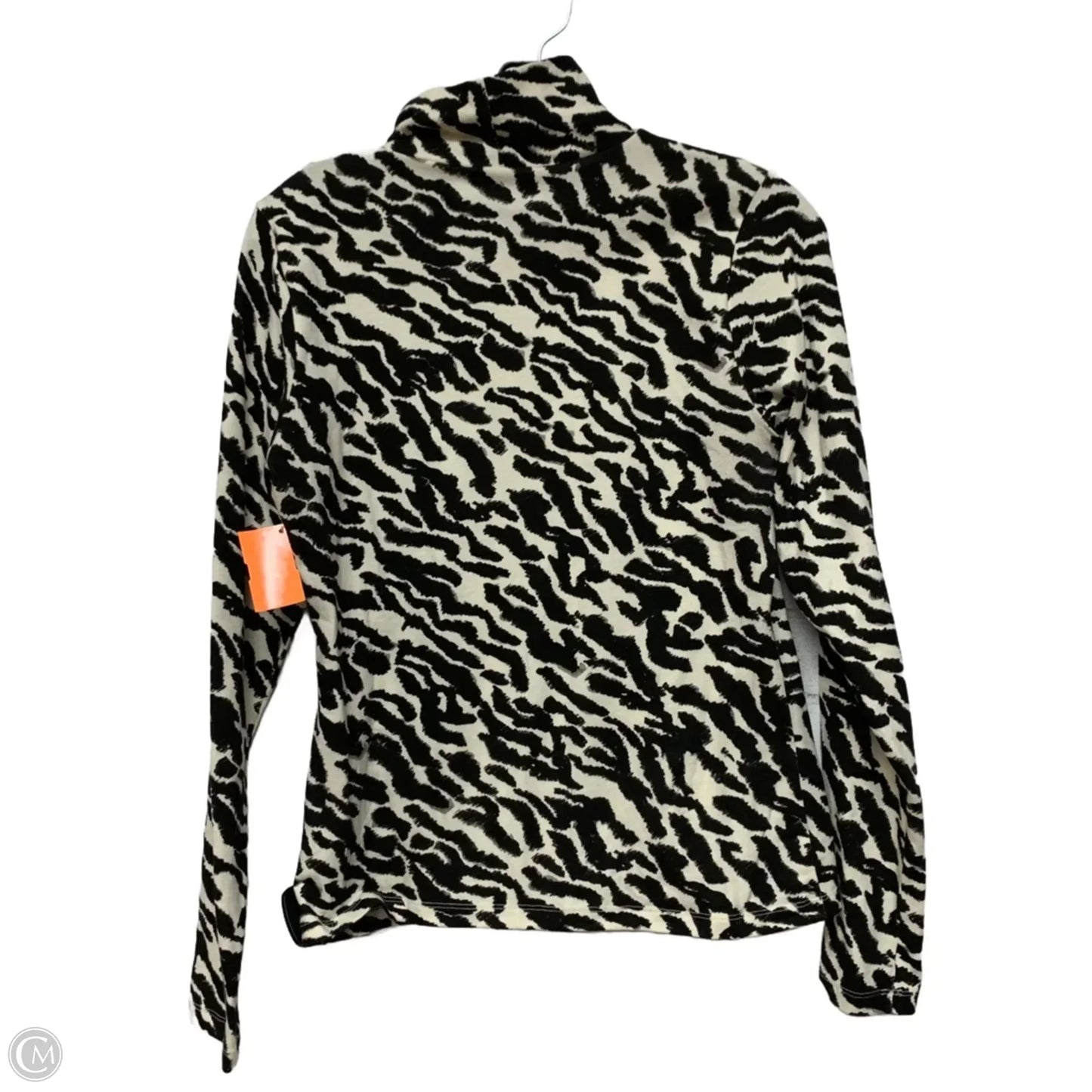 Top Long Sleeve By Maeve In Zebra Print, Size: S