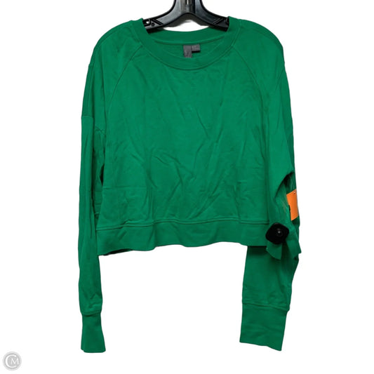 Athletic Top Long Sleeve Crewneck By Sweaty Betty In Green, Size: Xl