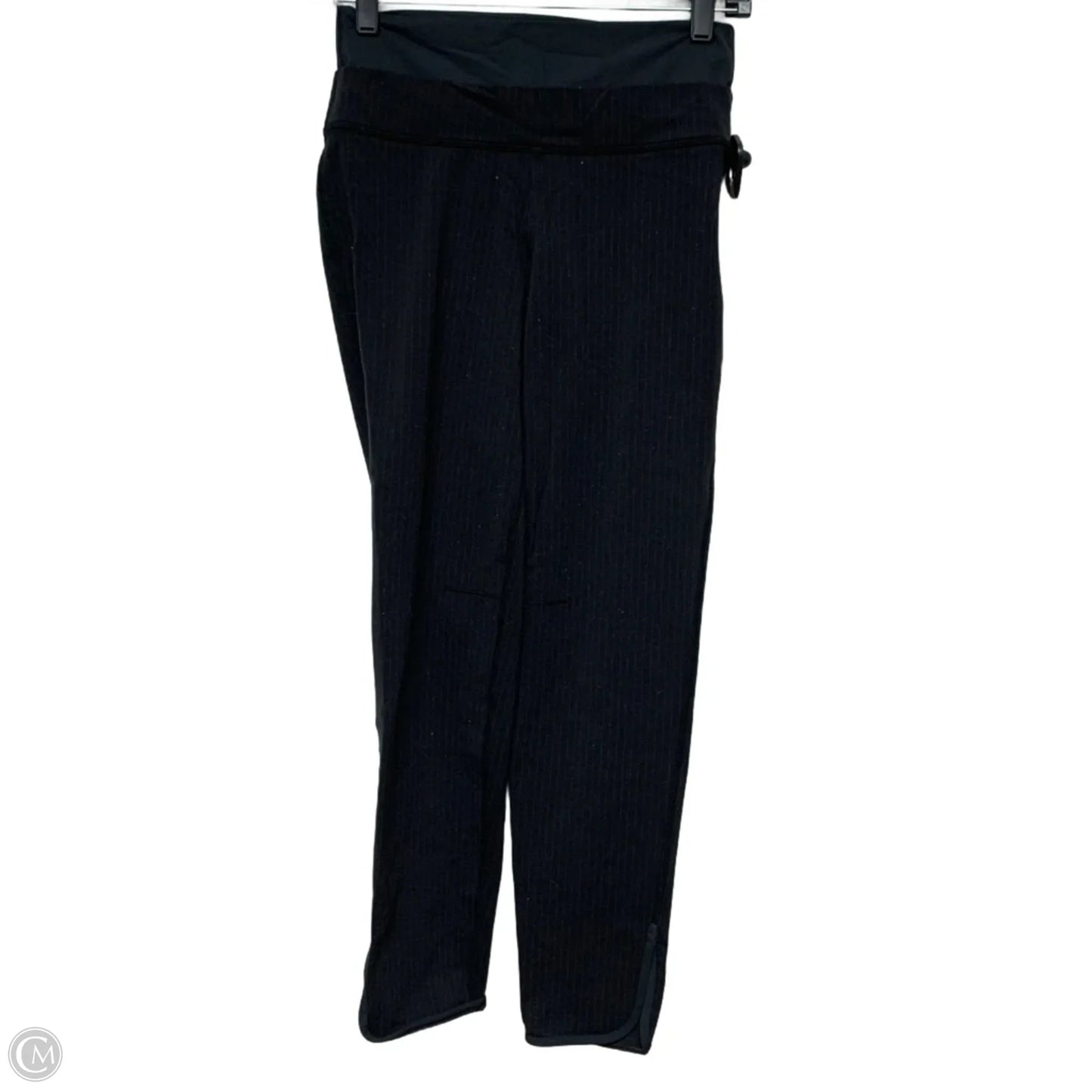 Athletic Leggings By Lululemon In Black & Grey, Size: S