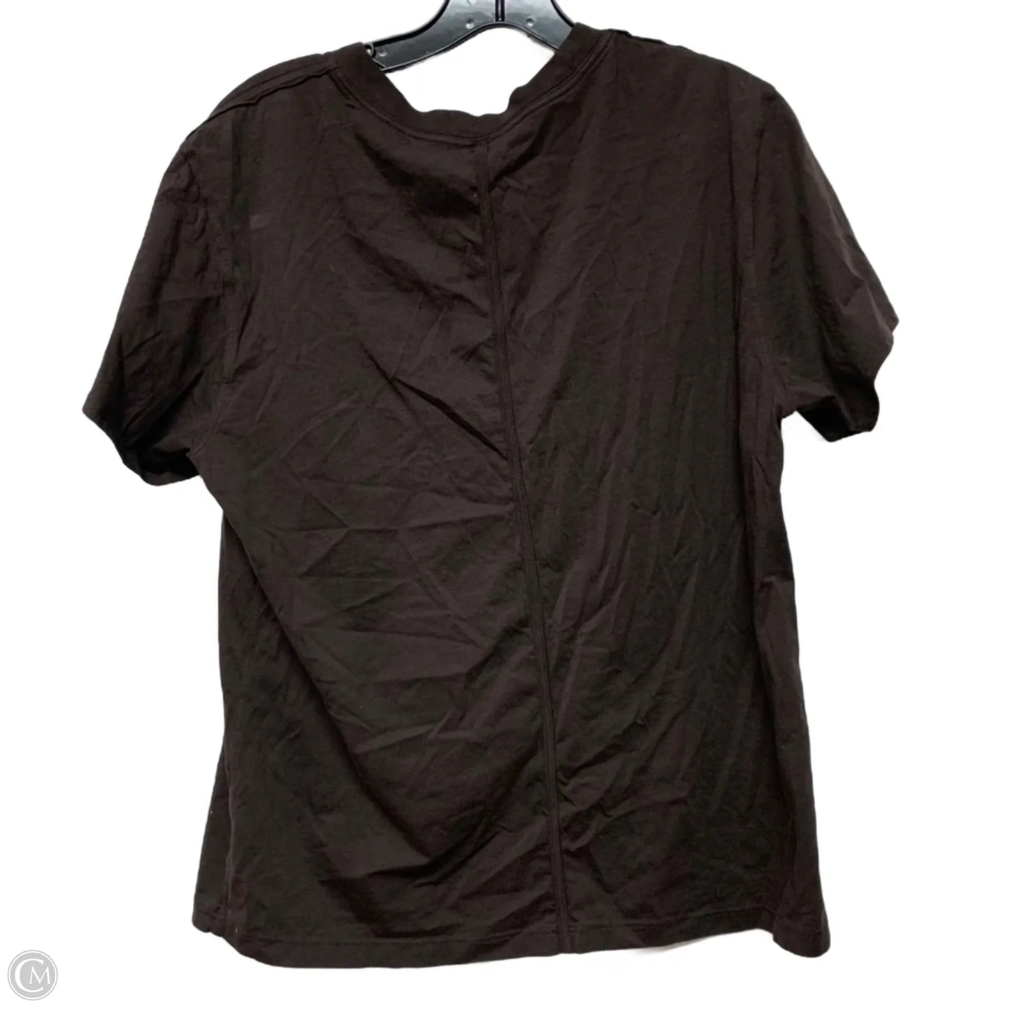 Athletic Top Short Sleeve By Lululemon In Brown, Size: S