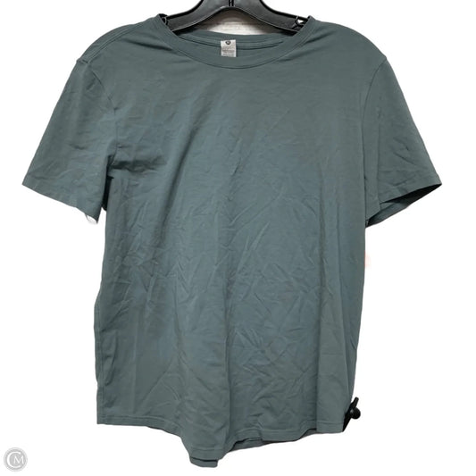 Athletic Top Short Sleeve By Lululemon In Blue, Size: S
