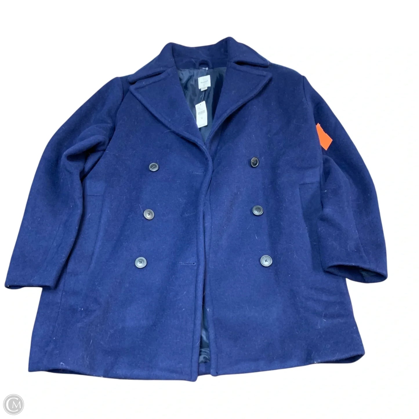 Coat Wool By Maeve In Blue, Size: M