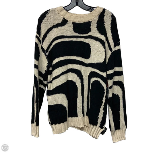 Sweater By Polagram In Black & Cream, Size: M