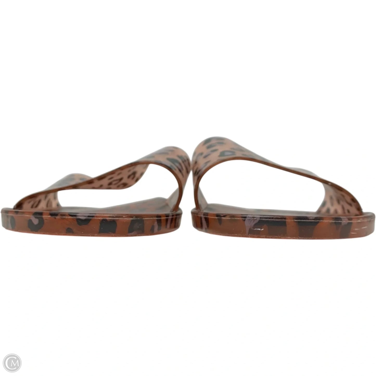 Sandals Flats By Anthropologie In Animal Print, Size: 8