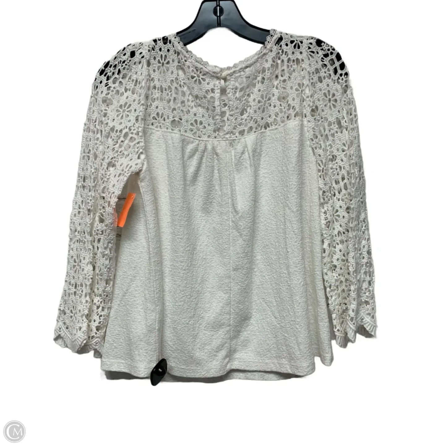 Top Long Sleeve By Eri + Ali In White, Size: Xs