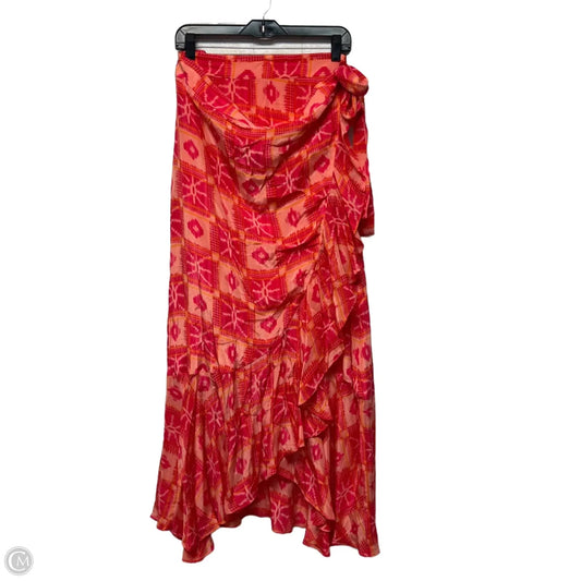 Skirt Maxi By Maeve In Orange & Pink, Size: Xl