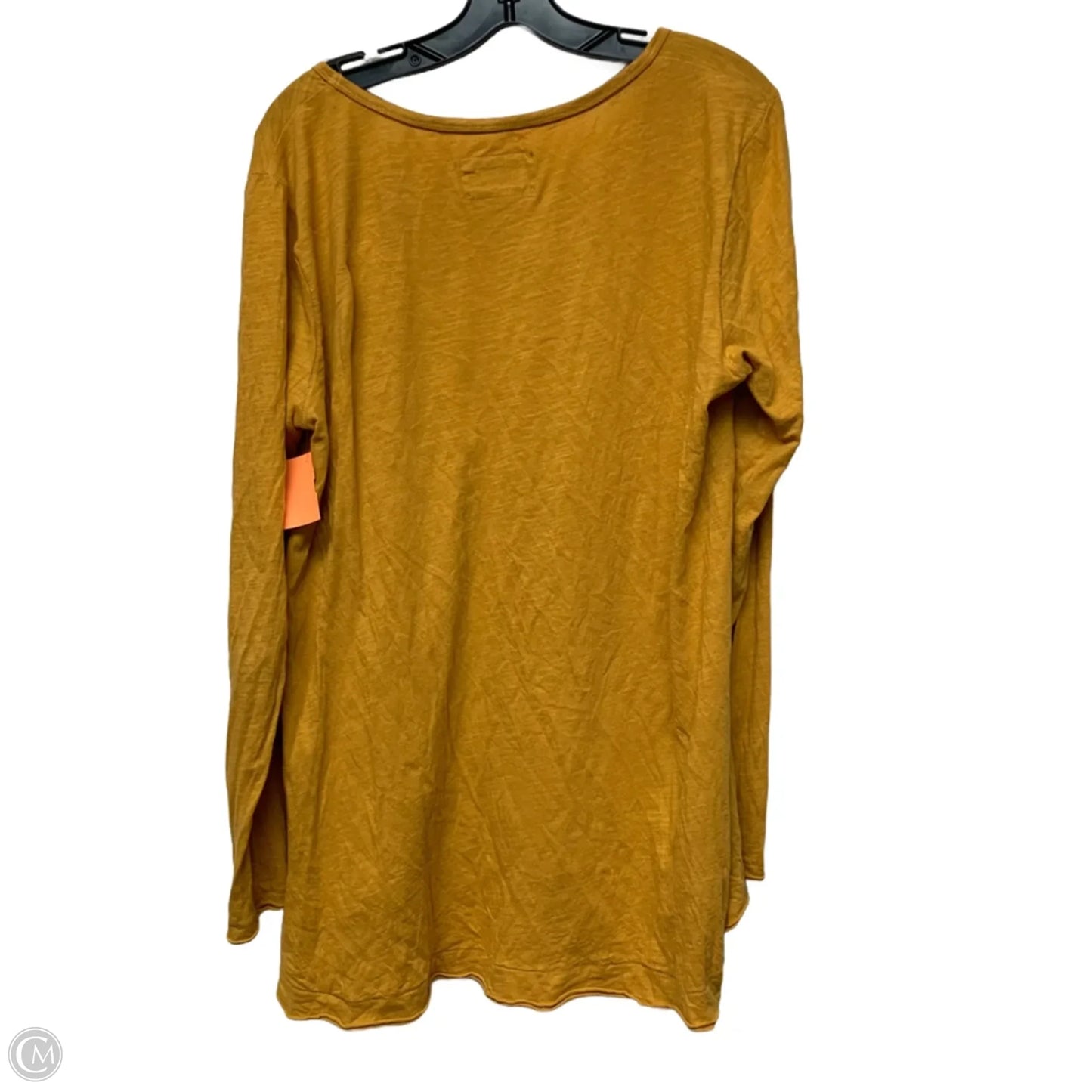 Top Long Sleeve By Anthropologie In Yellow, Size: Xl